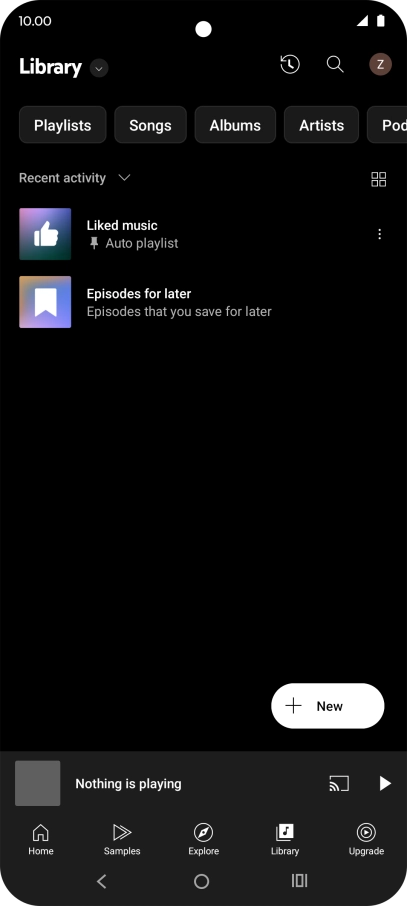 Press the drop down list.