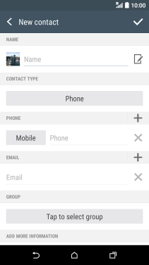 Press Name and key in the name.