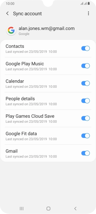 Press the Home key to return to the home screen.