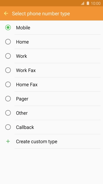 Press the required number type.