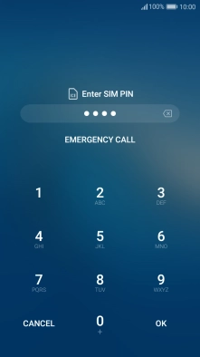 If you're asked to key in your PIN, do so and press OK.