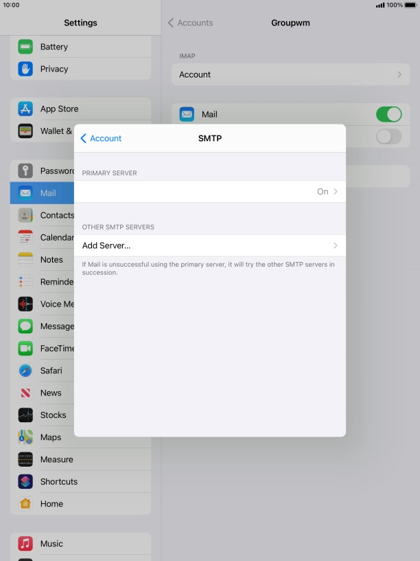 Press the field below 