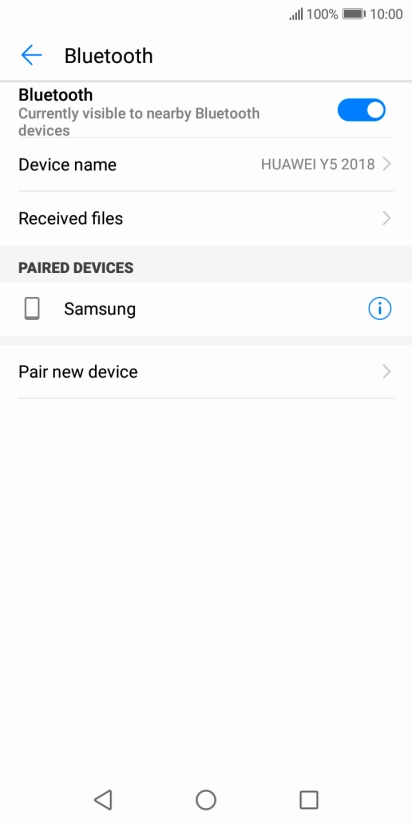 Press the Home key to return to the home screen.