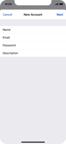 Press Description and key in the required name.