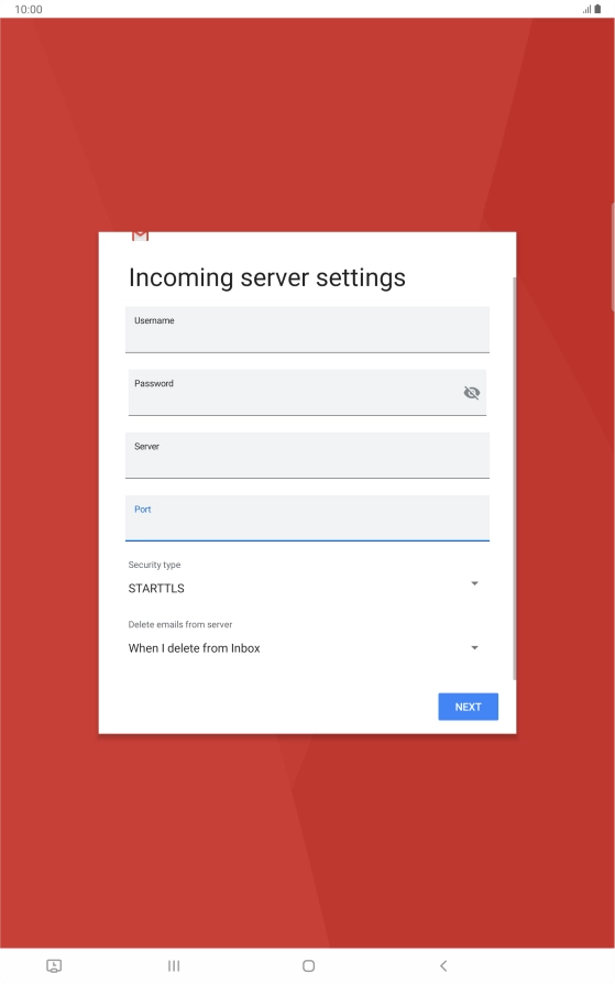 Press the drop down list below 
