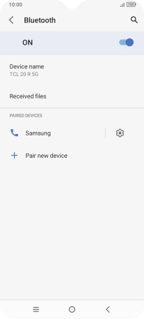 Press the Home key to return to the home screen.