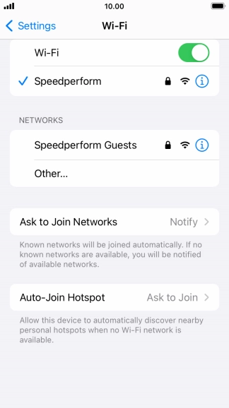 Press the Home key to return to the home screen.