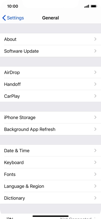 Press iPhone Storage.