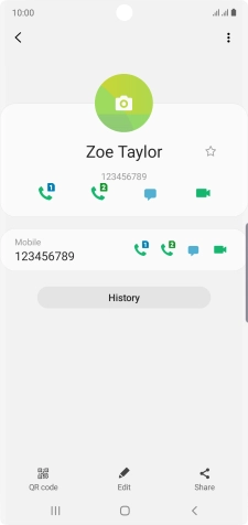 Press the Home key to return to the home screen.