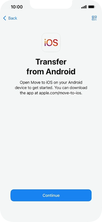 To transfer content to your phone, you need to install the app 