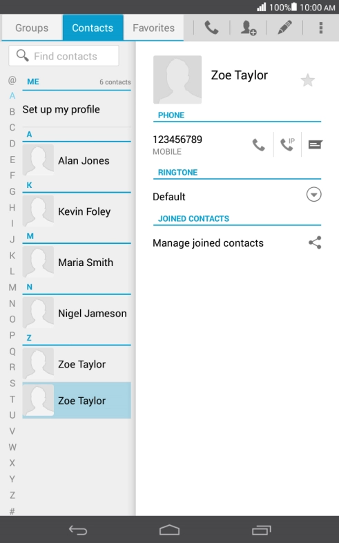 Press the Home key to return to the home screen.