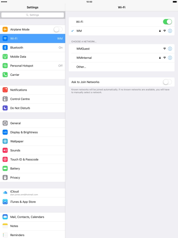 Press the Home key to return to the home screen.