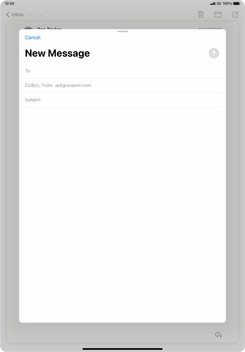 Press To: and key in the first letters of the recipient's name.