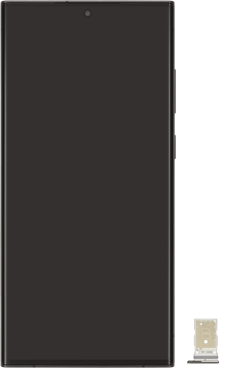 Turn your SIM as illustrated in the SIM holder and place it in the SIM holder.