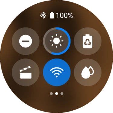 Press the suppression of calls and notifications icon to turn the function on or off.