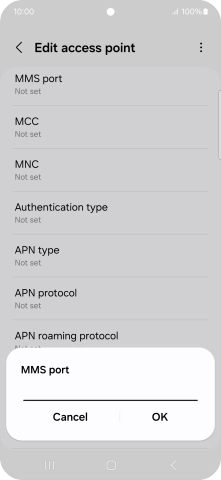 Key in 8080 and press OK.