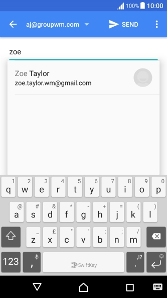 Press the required contact.