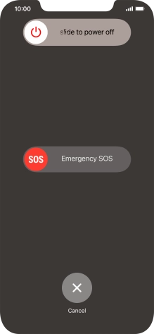 Press and drag the power off icon right.