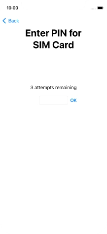 If your SIM is locked, key in your PIN and press OK.