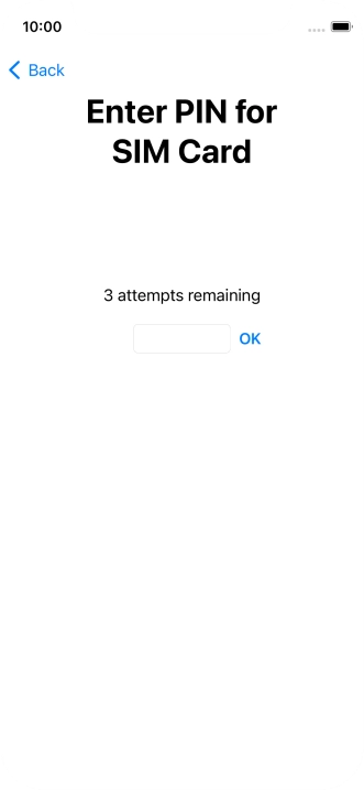 If your SIM is locked, key in your PIN and press OK.