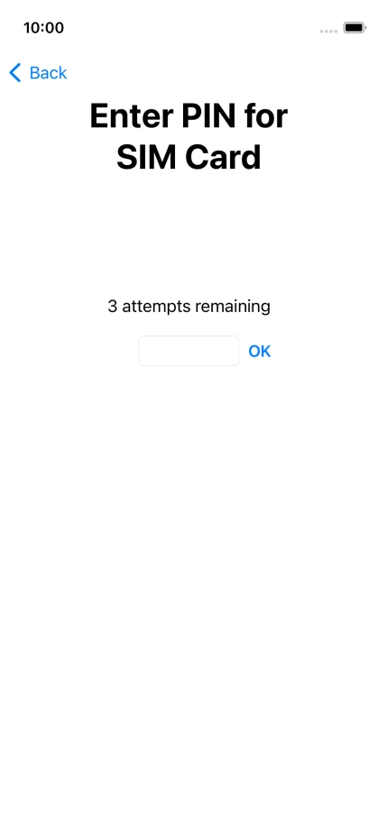 If your SIM is locked, key in your PIN and press OK.