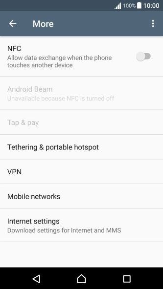 Press Mobile networks.