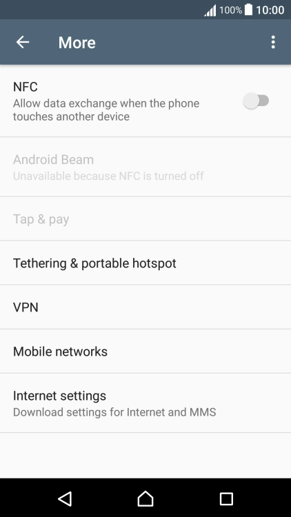 Press Mobile networks.