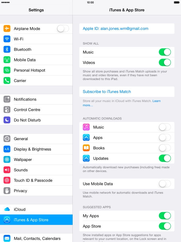 Press the Home key to return to the home screen.