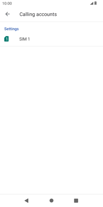 Press the required SIM.