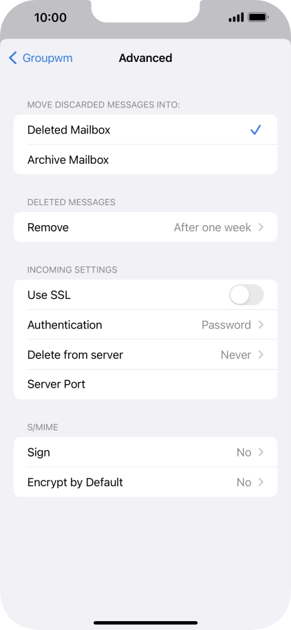 Press Authentication.
