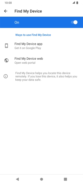 Press the Home key to return to the home screen.