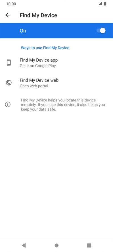 Press the Home key to return to the home screen.