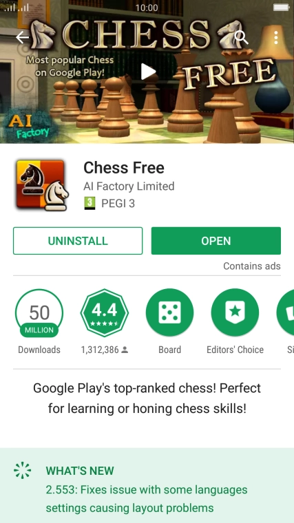 Press the Home key to return to the home screen.