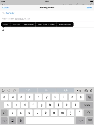 Press Add Attachment and follow the instructions on the screen to attach a document.
