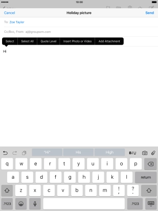 Press Add Attachment and follow the instructions on the screen to attach a document.