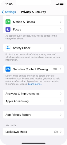 Press App Privacy Report.
