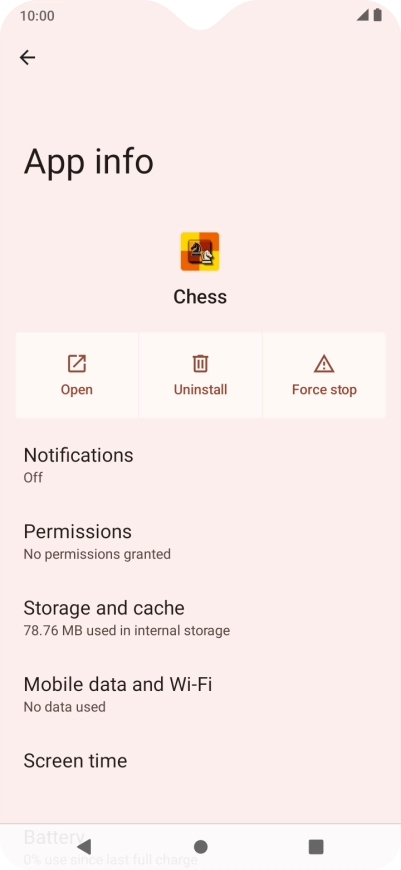 Press Storage and cache.