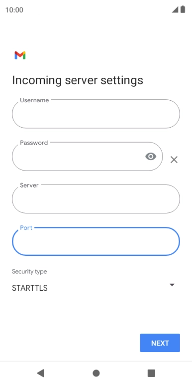 Press the drop down list below 