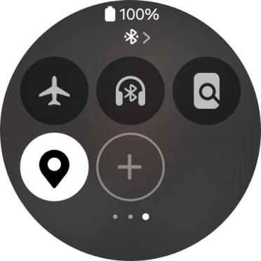 Press the flight mode icon to turn the function on or off.