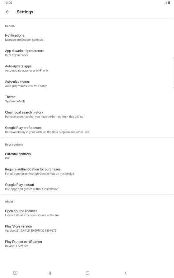 Press Auto-update apps.