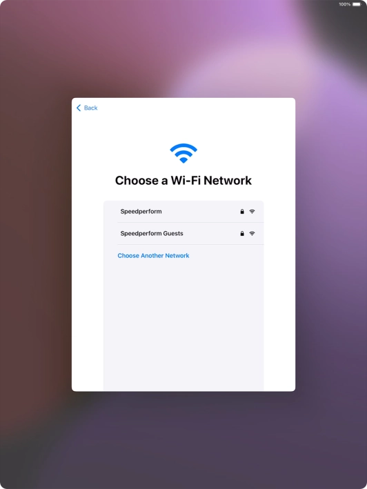 Press the required Wi-Fi network.