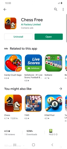 Press the Home key to return to the home screen.