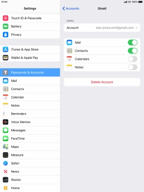 Press the Home key to return to the home screen.