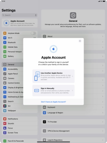 Press Sign in Manually.