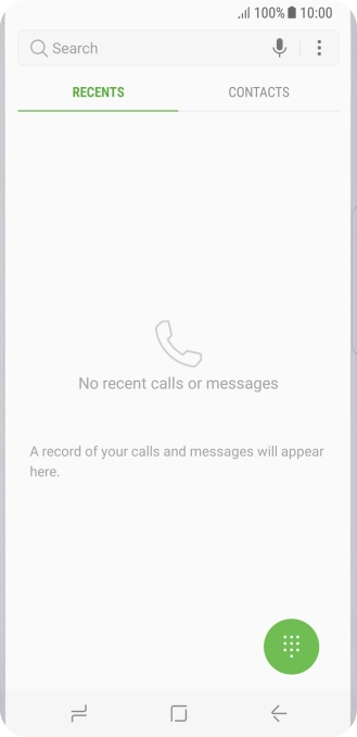 Press the menu icon.