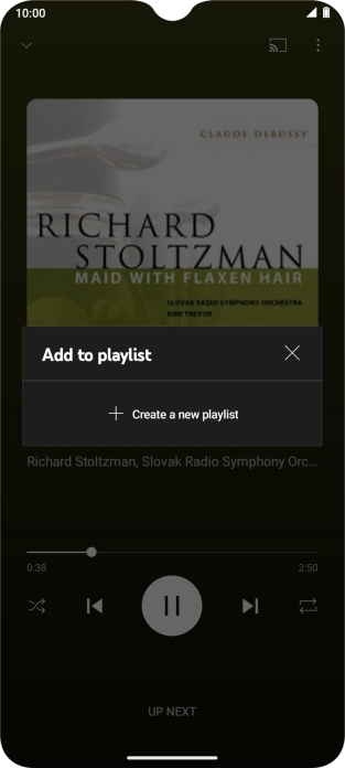 Press Create a new playlist.