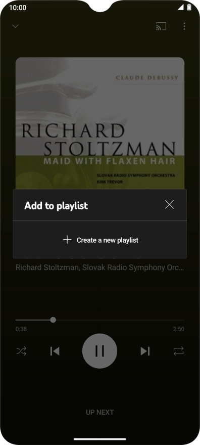 Press Create a new playlist.