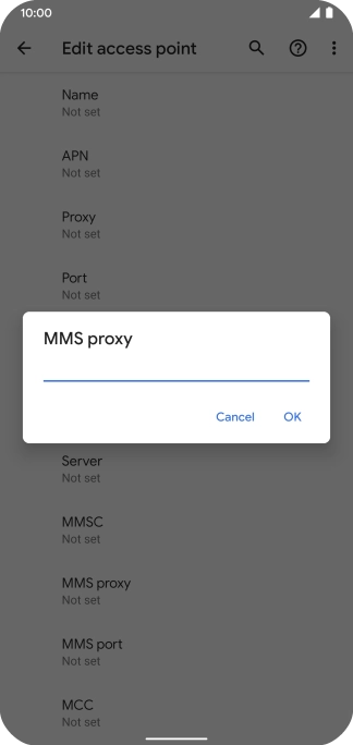Key in 10.202.002.060 and press OK.