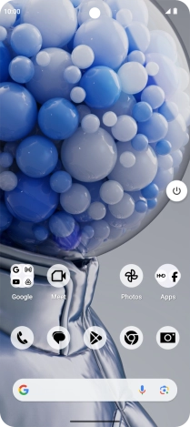 Press the power off icon.