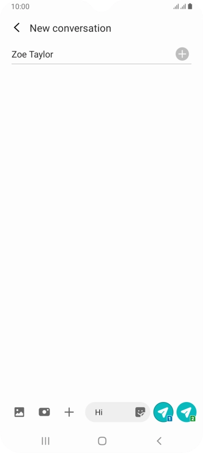 Press the attach picture icon.